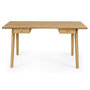 Voir la diapositive 1 : Paris Prix Bureau Design 2 Tiroirs  Nice  140cm Chêne