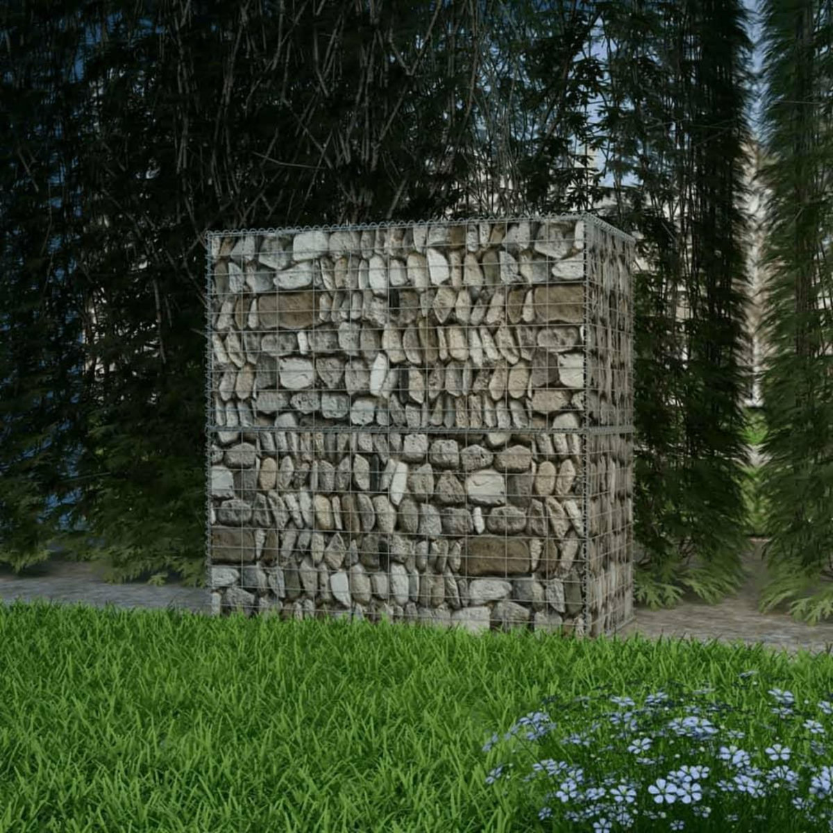 VIDAXL Panier de gabion Acier galvanise 100x50x100 cm