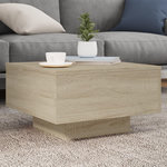 VIDAXL Table basse chene sonoma 55x55x31 cm bois d'ingenierie