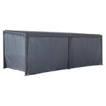 HESPERIDE 6 Rideaux pour pergola bioclimatique Avila 6 x 3,5 m - Hespéride
