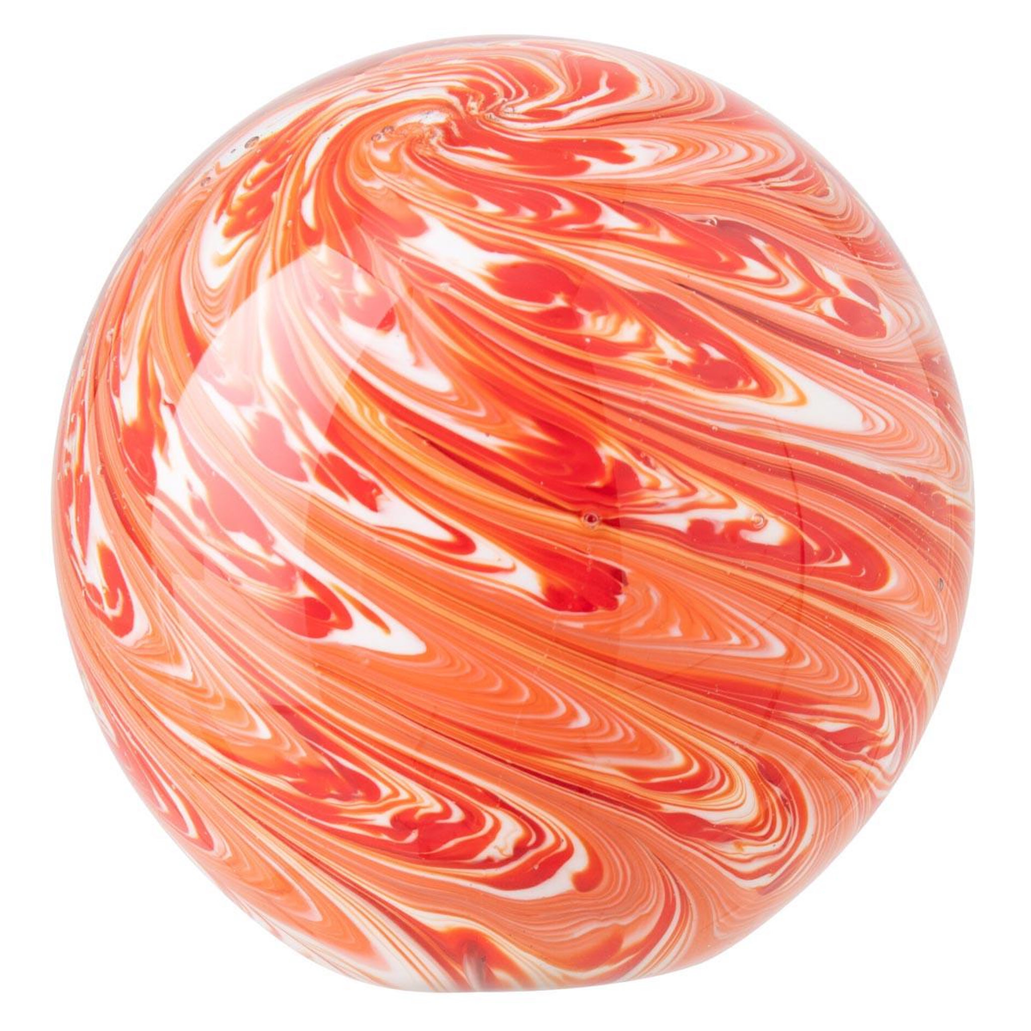 J-LINE Presse-papier en verre  naranja  12cm orange