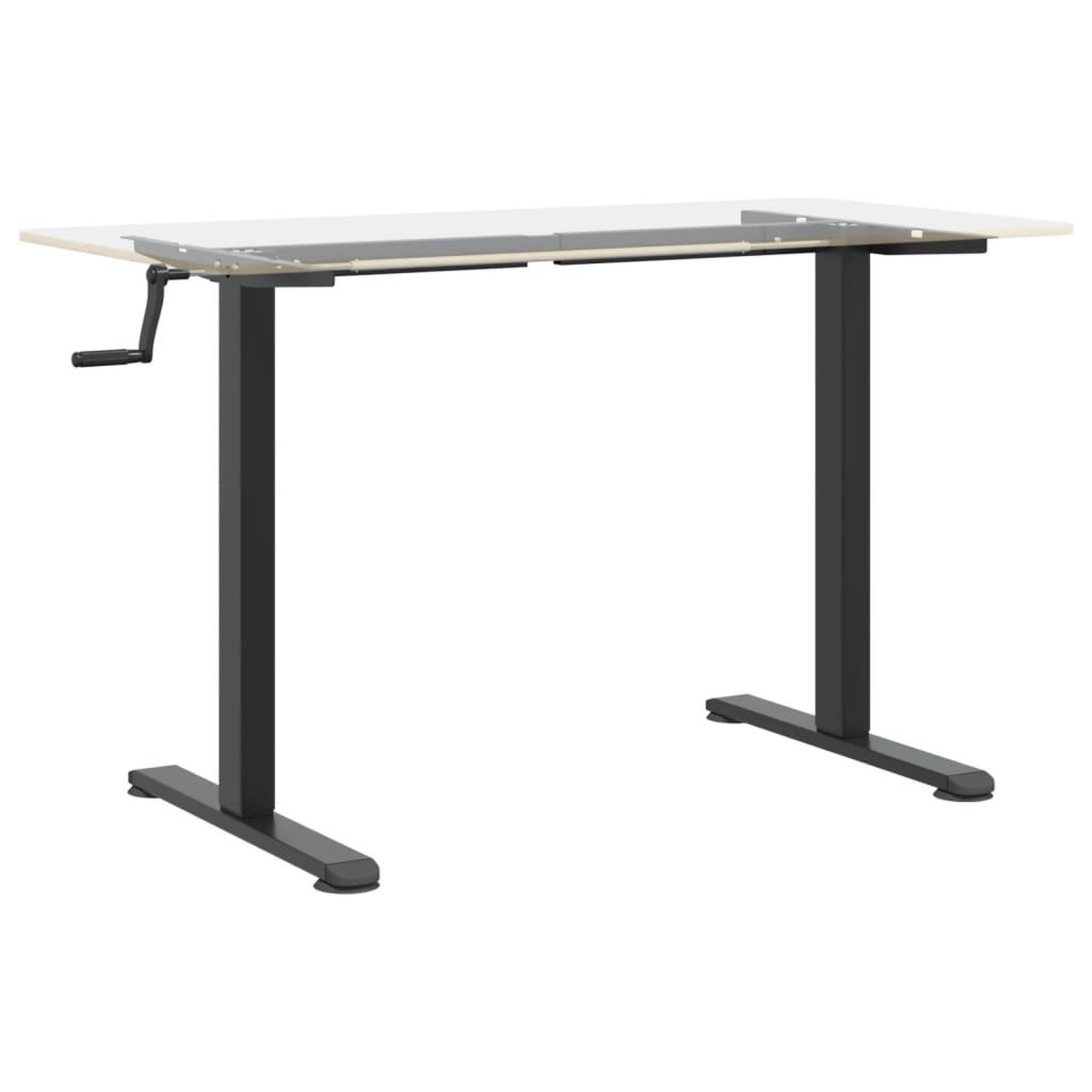 Voir la diapositive 4 : VIDAXL Cadre de bureau debout noir (94-135)x60x(70-114) cm acier