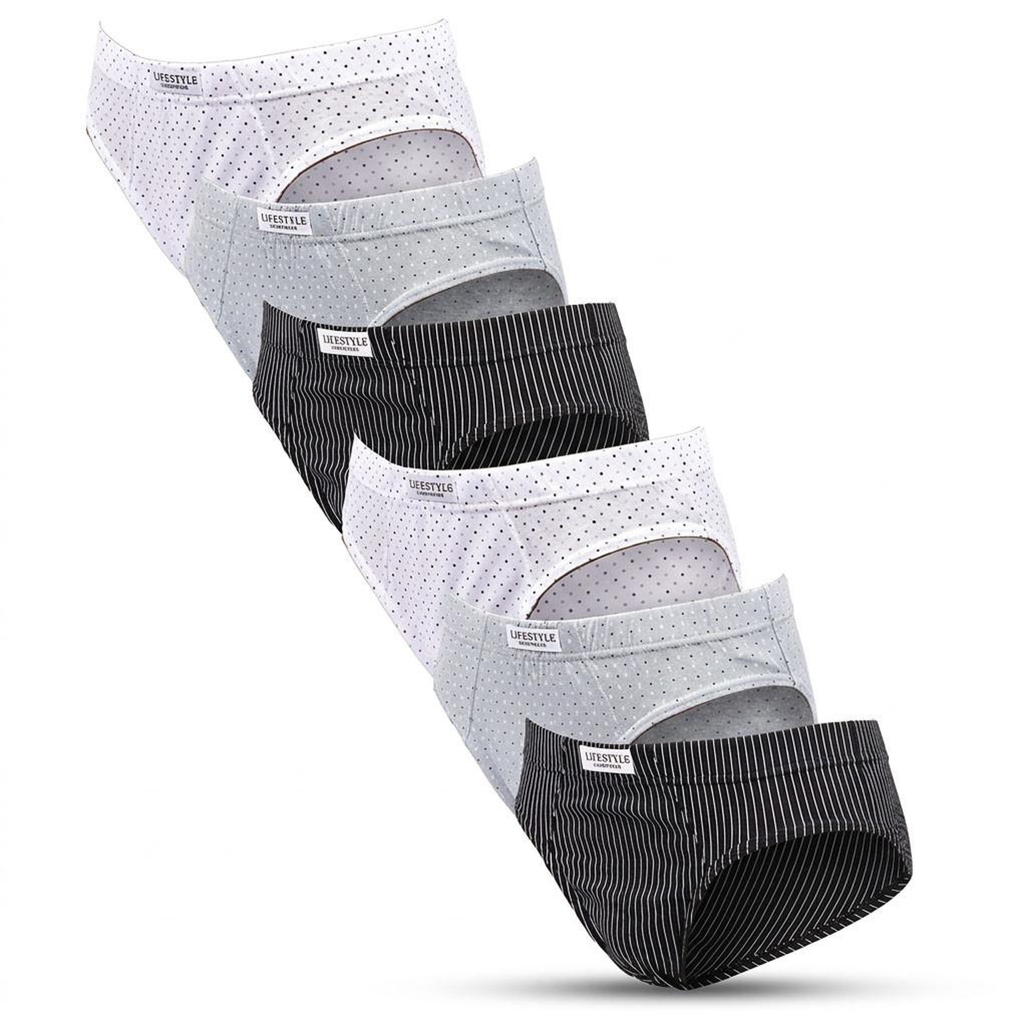 Voir la diapositive 1 : OZABI OZABI Pack Slips Homme 100% Coton – Lot de 6