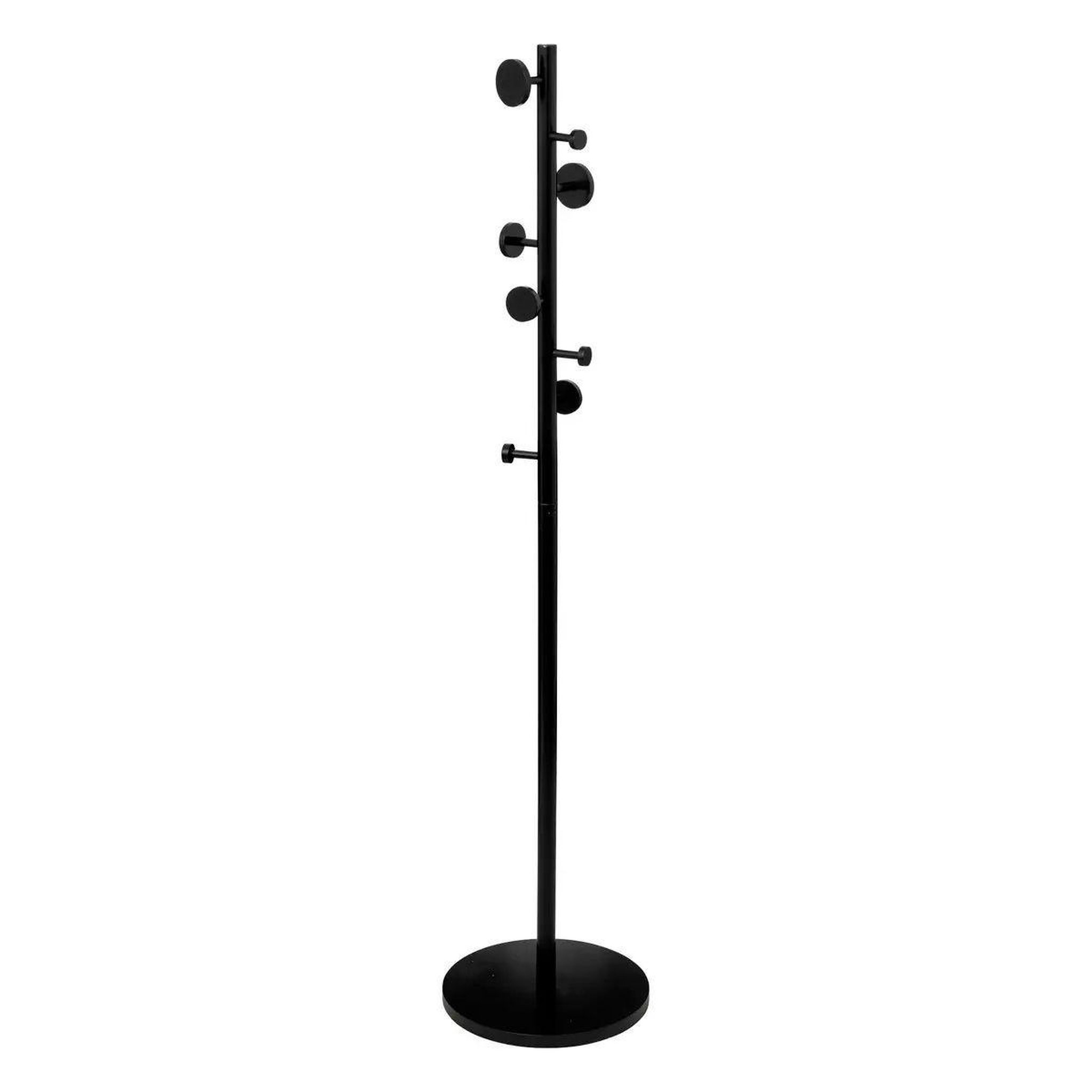 FIVE Porte-manteau 8 crochets  cercle  176cm noir