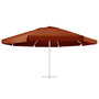 Voir la diapositive 2 : VIDAXL Tissu de remplacement de parasol d'exterieur Terre cuite 610 cm