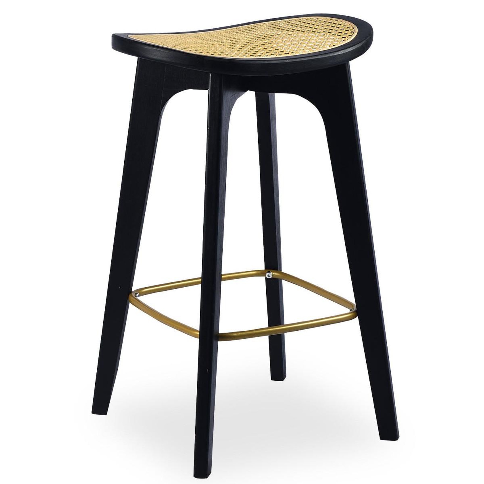 Voir la diapositive 2 : Paris Prix Tabouret de Bar Cannage  Yori  67cm Noir