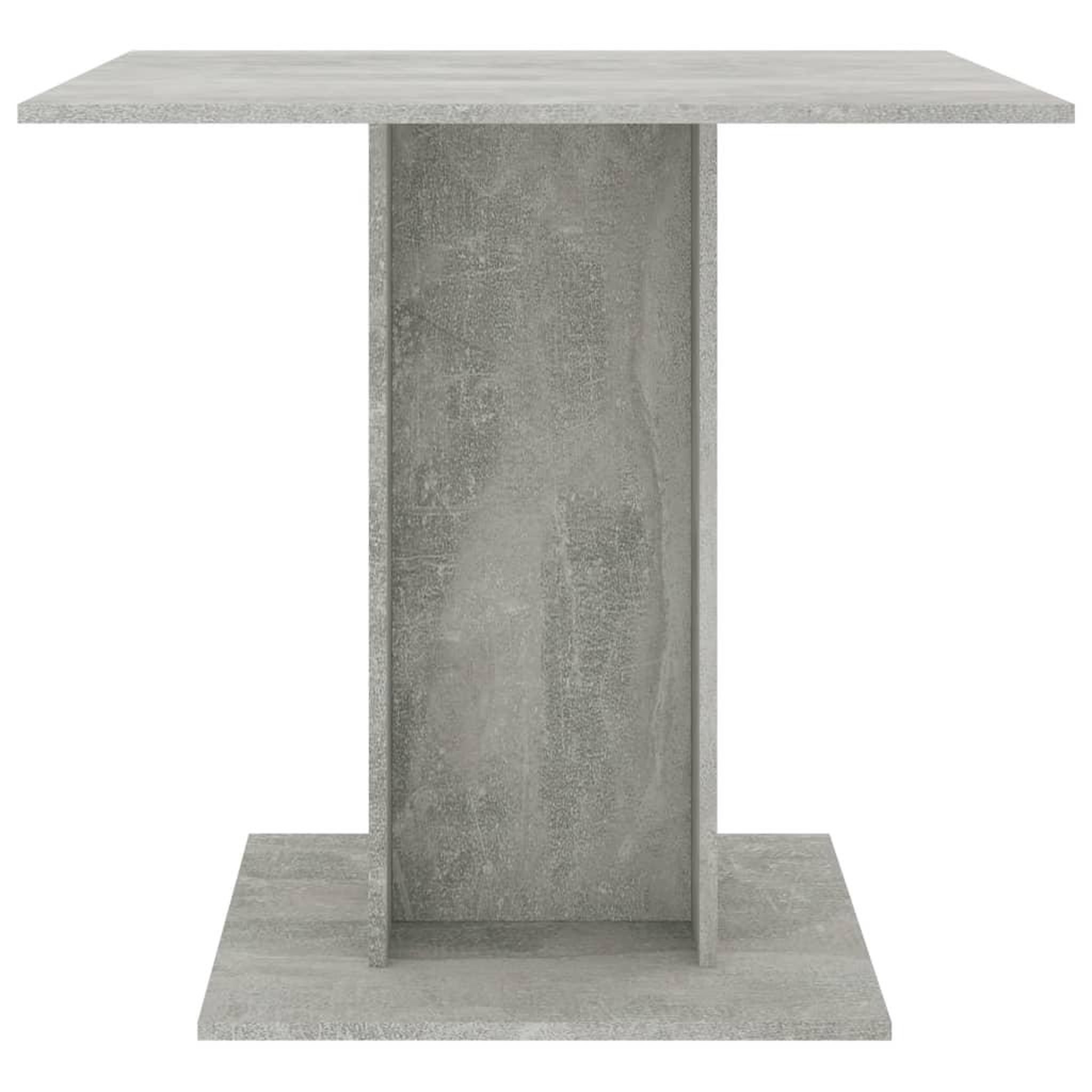 Voir la diapositive 3 : VIDAXL Table a manger Gris beton 80x80x75 cm bois d'ingenierie