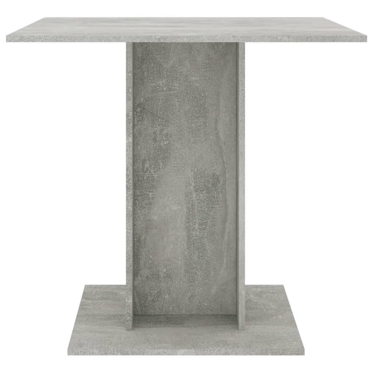 VIDAXL Table a manger Gris beton 80x80x75 cm bois d'ingenierie