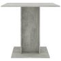 Voir la diapositive 3 : VIDAXL Table a manger Gris beton 80x80x75 cm bois d'ingenierie
