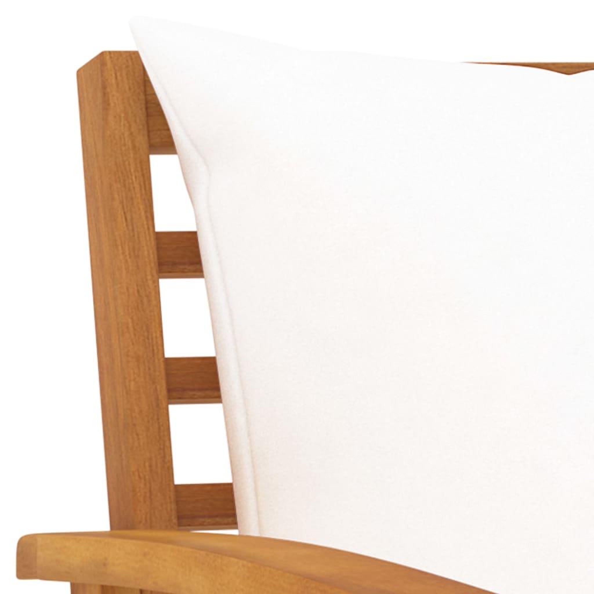 Voir la diapositive 5 : VIDAXL Salon de jardin 5 pcs avec coussin Bois d'acacia solide