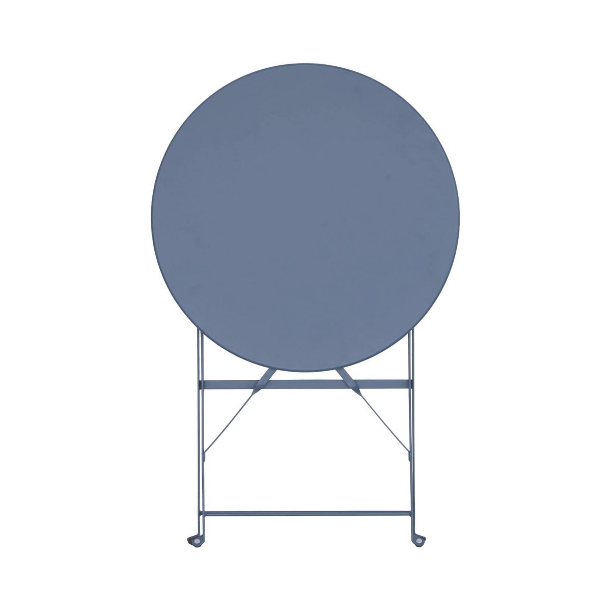 SWEEEK Table de jardin bistrot pliable - Emilia ronde - Table ronde Ø60cm en acier thermolaqué