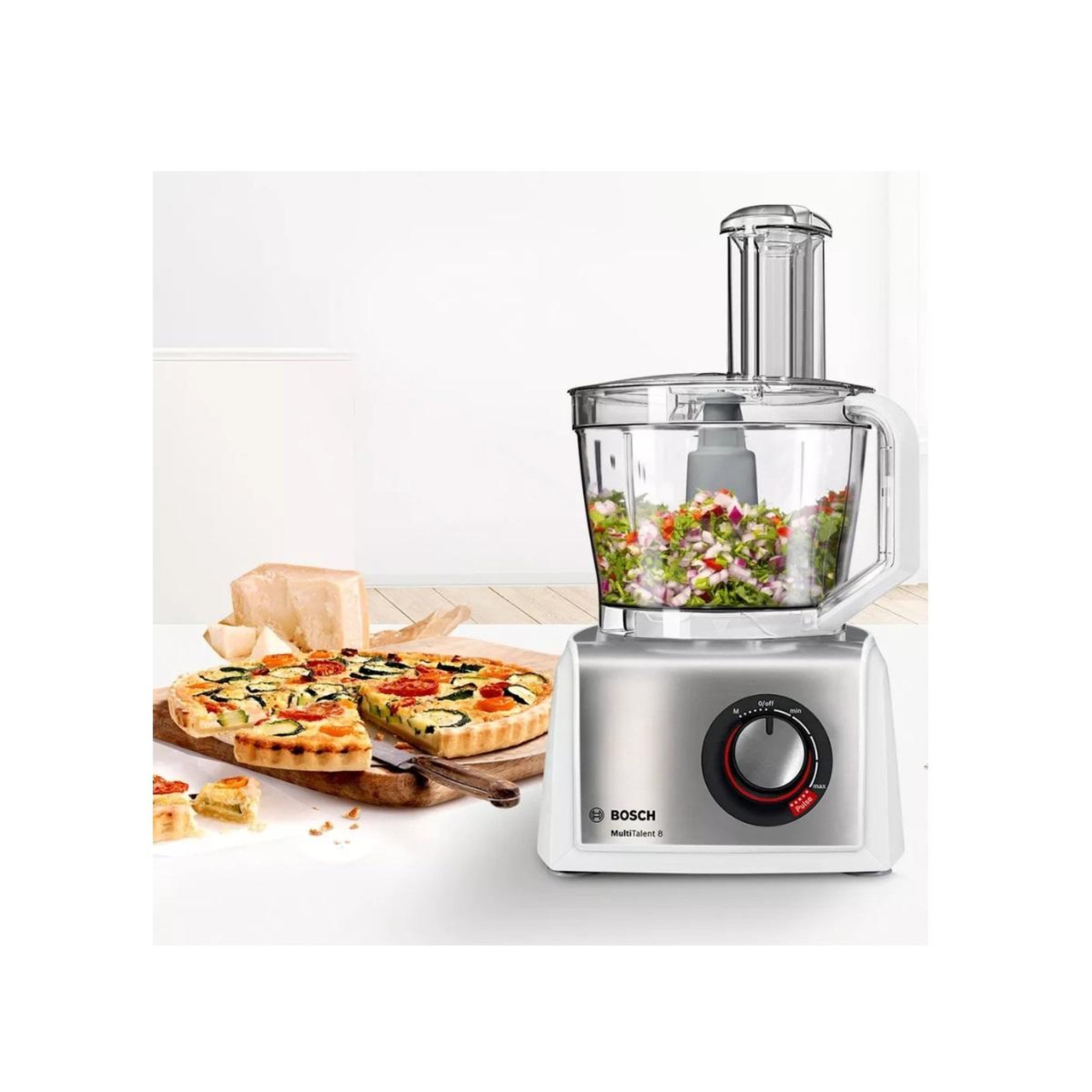 Voir la diapositive 3 : BOSCH Robot multifonctions 3.9l 1250w blanc - B1EMC812S8
