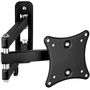 Voir la diapositive 4 : tectake Support mural TV 10 - 24  orientable