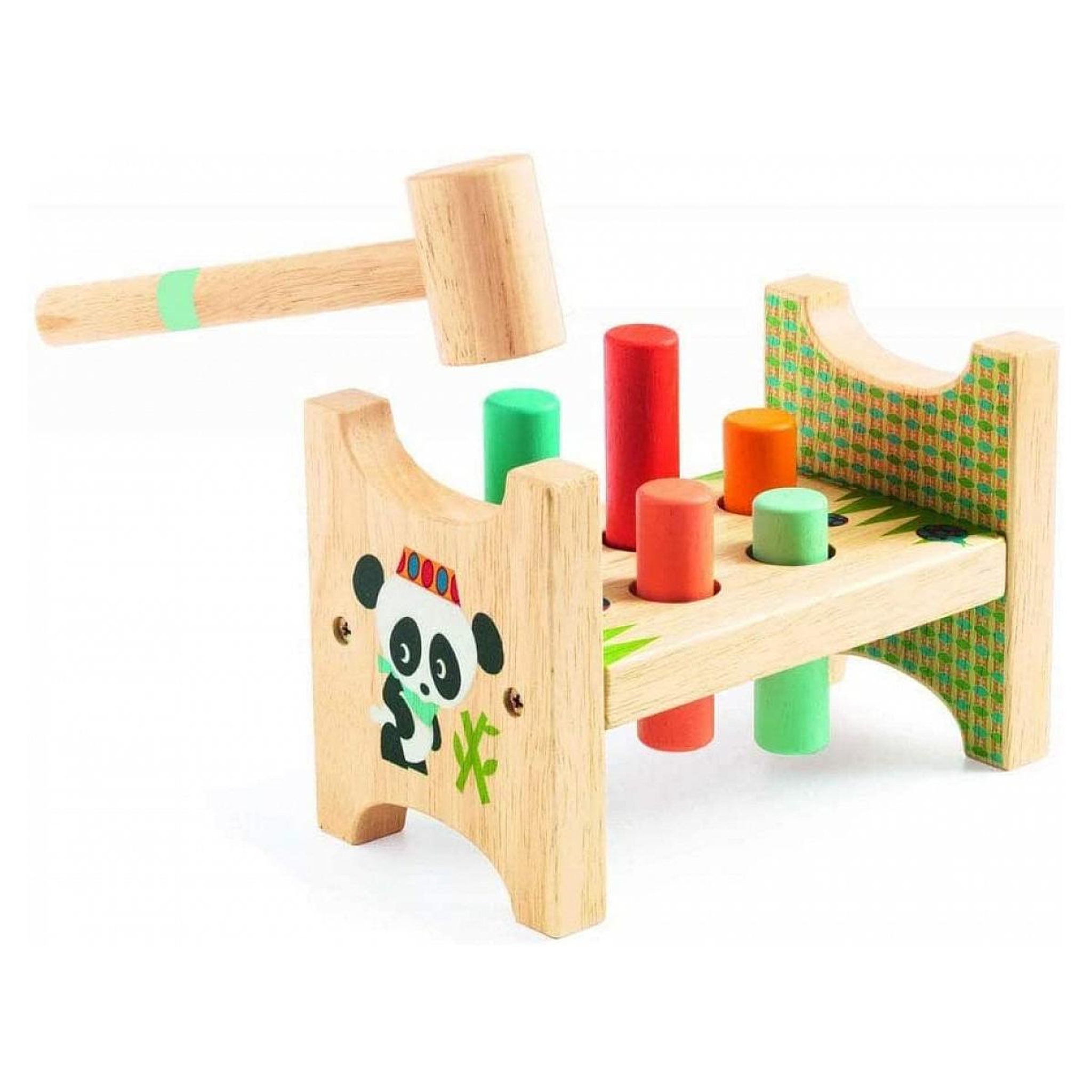 Voir la diapositive 2 : Djeco Junzo Taptap - Jouet d'éveil en bois