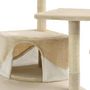 Voir la diapositive 6 : VIDAXL Arbre a chat avec griffoirs en sisal 203 cm Beige et Blanc