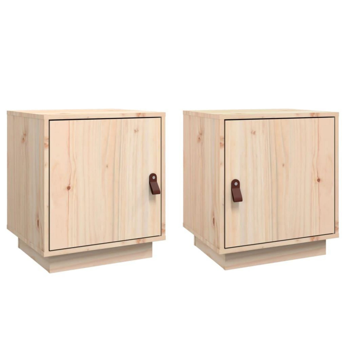 VIDAXL Tables de chevet 2 pcs 40x34x45 cm Bois de pin massif