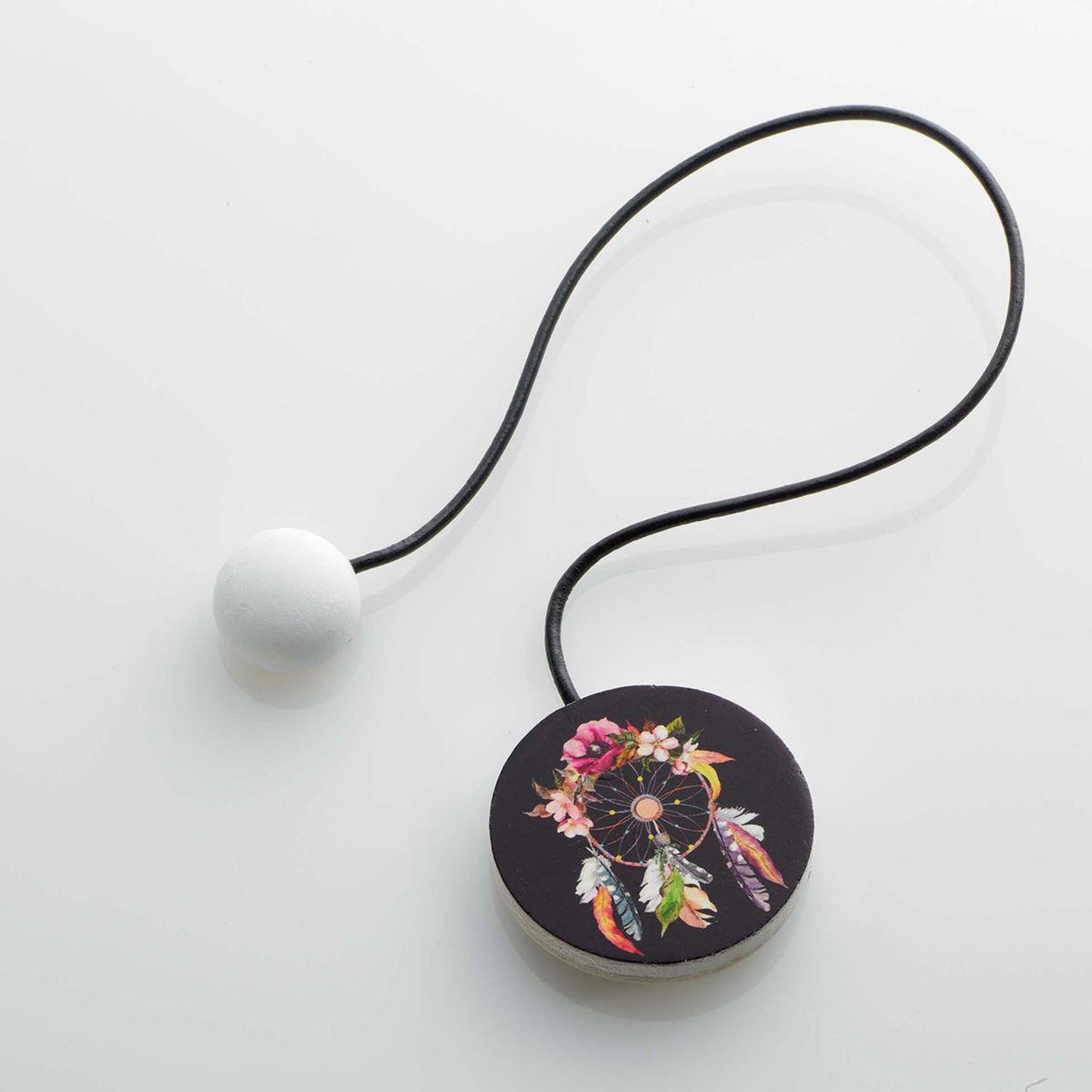 Voir la diapositive 2 : Douceur d'Intérieur Embrasse de rideau aimantée  plumania  43cm multicolore