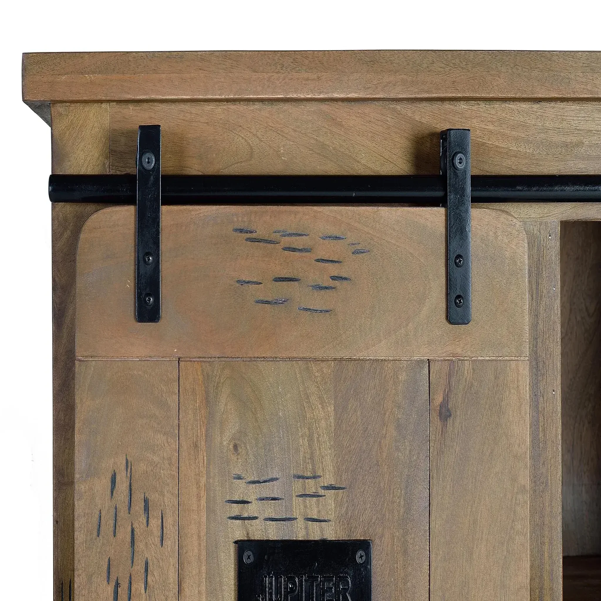 Voir la diapositive 5 : GINER Y COLOMER SL Vaisselier en bois de manguier 150 cm style industriel