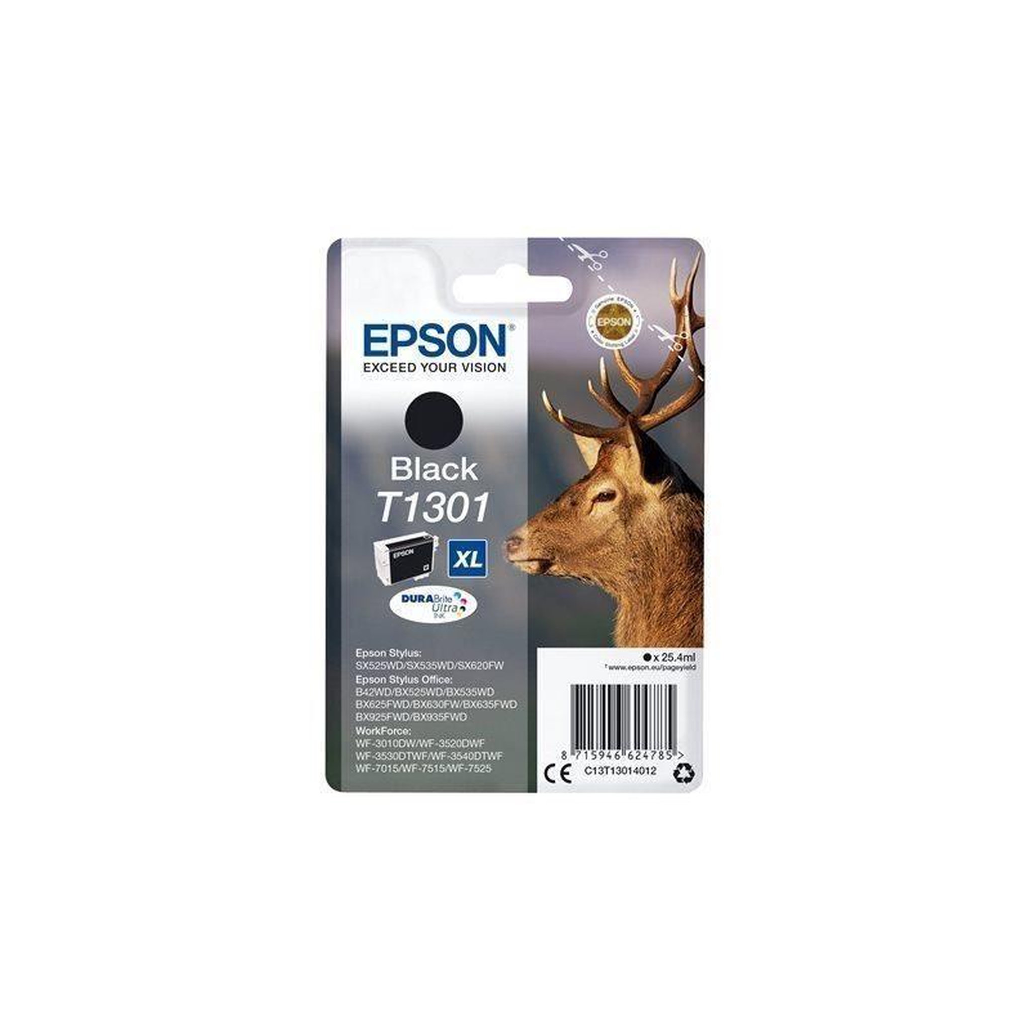 Voir la diapositive 2 : Epson EPSON Cartouche T1301 - Cerf - Noir