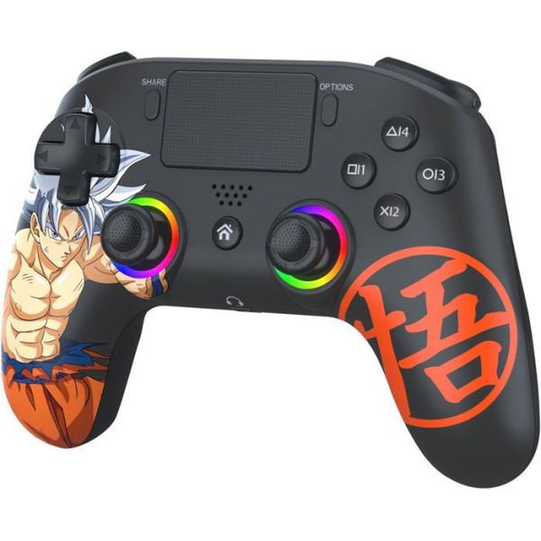 Voir la diapositive 2 : Subsonic Manette sans fil - PS5 / PC - Dragon Ball Goku Ultra Instinct - Bluetooth - Noir - SUBSONIC