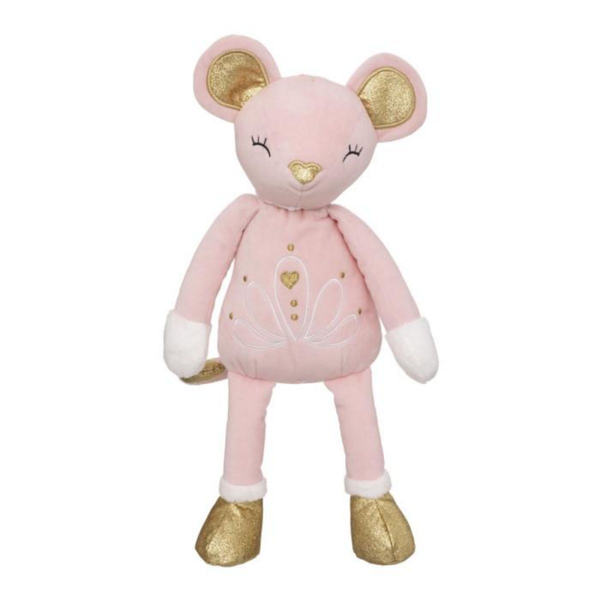 Atmosphera Kids Lot de 2 Peluches Enfant  Souris & Maman  28cm Rose