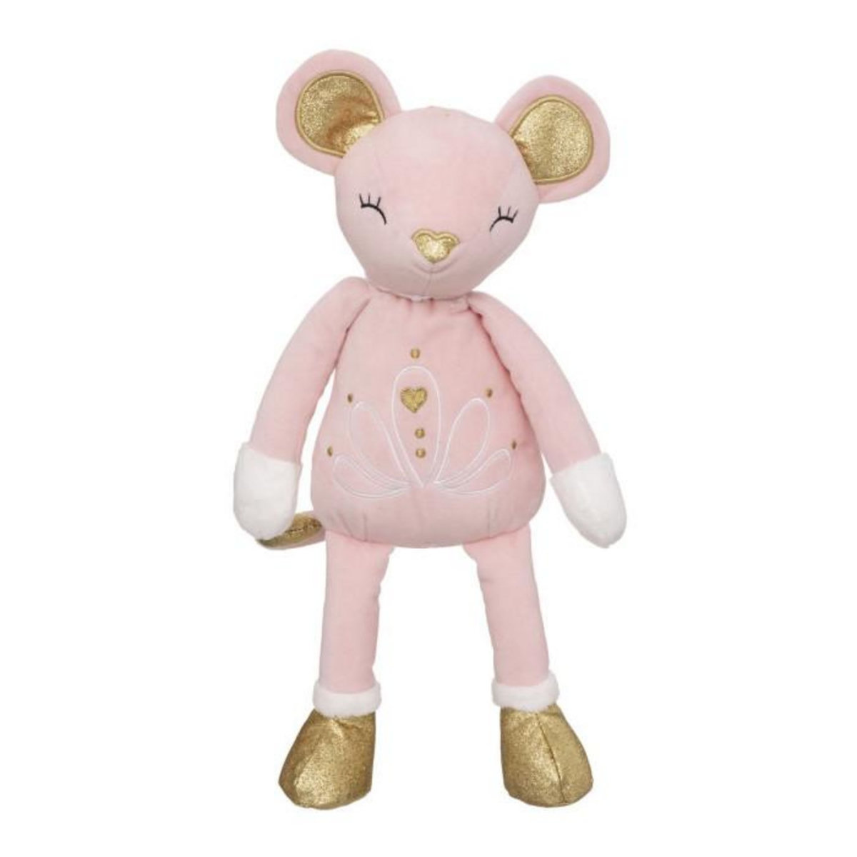 Atmosphera Kids Lot de 2 Peluches Enfant  Souris & Maman  28cm Rose