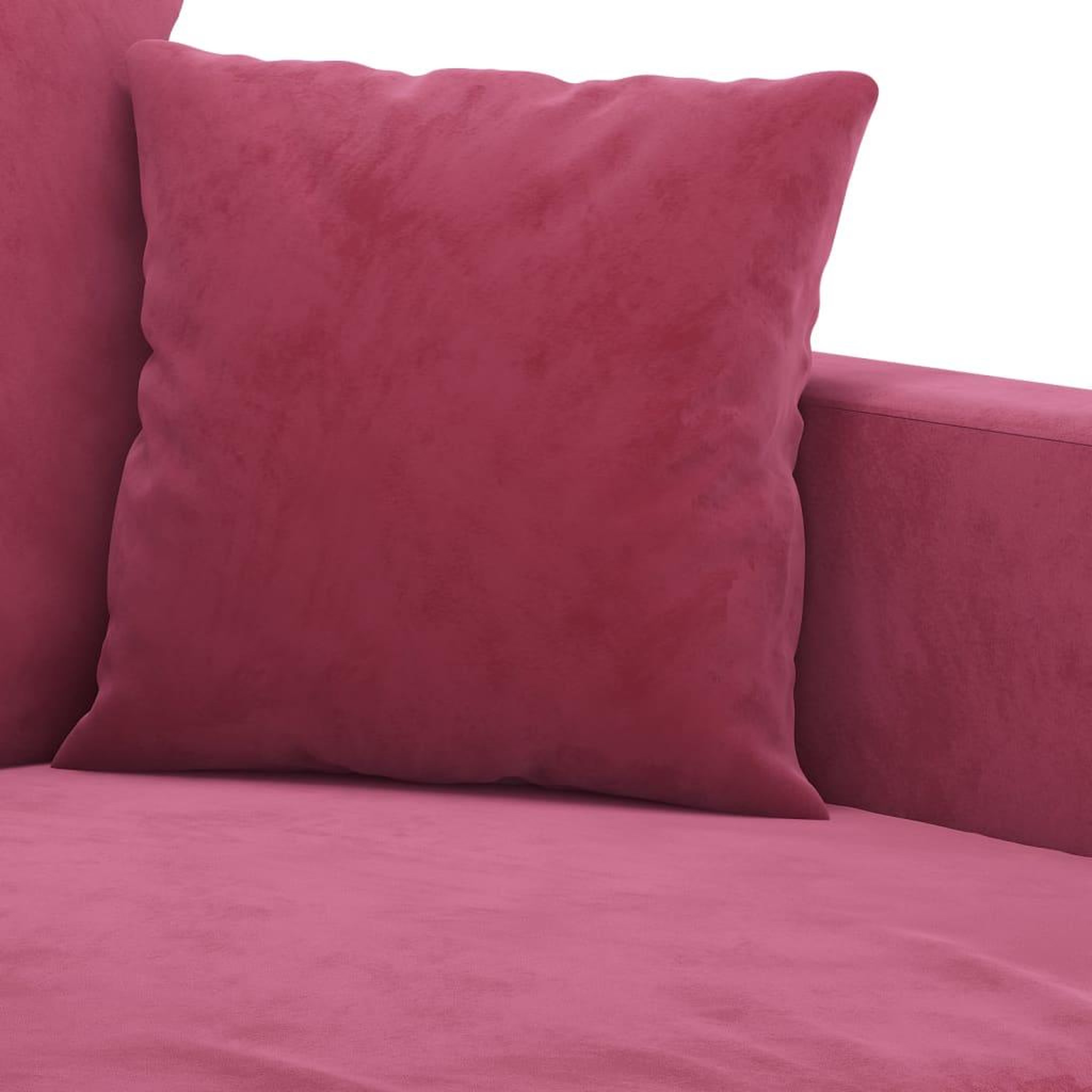 Voir la diapositive 5 : VIDAXL Ensemble de canapes 2 pcs avec coussins Rouge bordeaux Velours