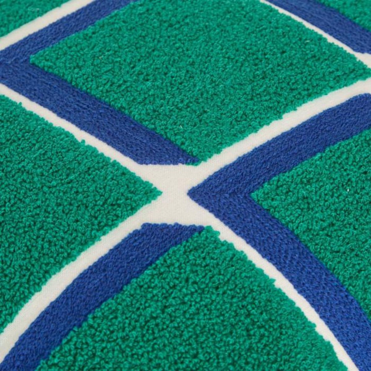 ATMOSPHERA Coussin Déco Brodé  Flow  45x45cm Vert