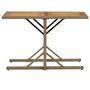 Voir la diapositive 2 : VIDAXL Table de jardin Beige Bois massif d'acacia et poly rotin