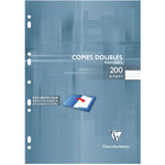 CLAIREFONTAINE Copies doubles 200 pages 21x29,7cm petits carreaux 5x5 perforées