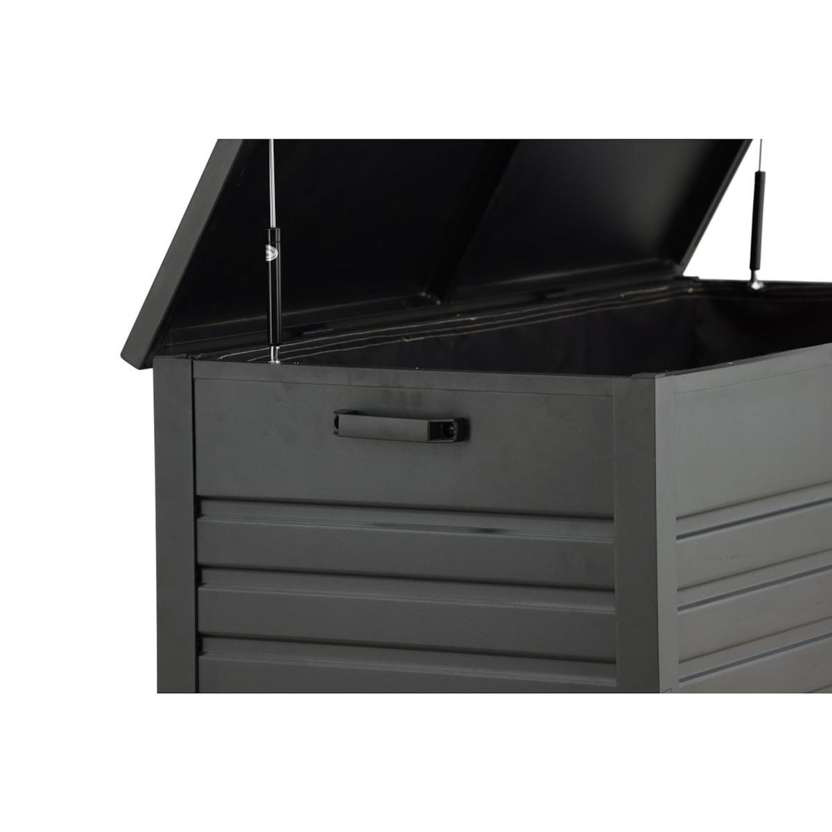 Paris Prix Coffre de Jardin en Métal  Elsa  130cm Noir