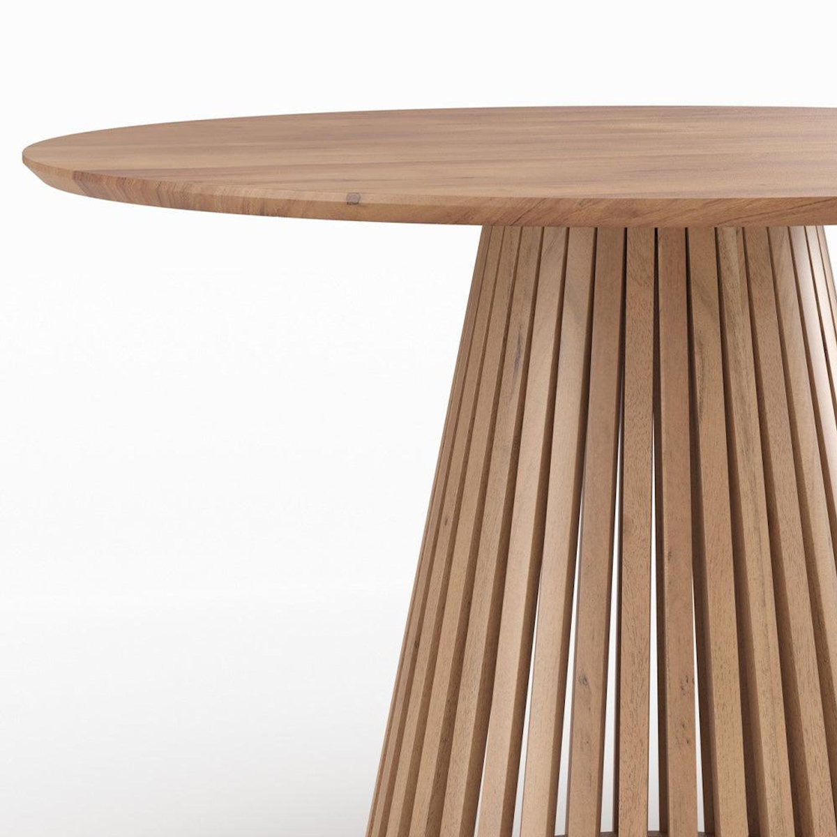 MAISON PAVANE Table ronde en bois d'acacia 4 personnes-Képès