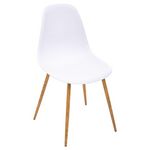 ATMOSPHERA Lot de 4 Chaises design scandinave Taho. Coloris disponibles : Bleu, Noir, Blanc