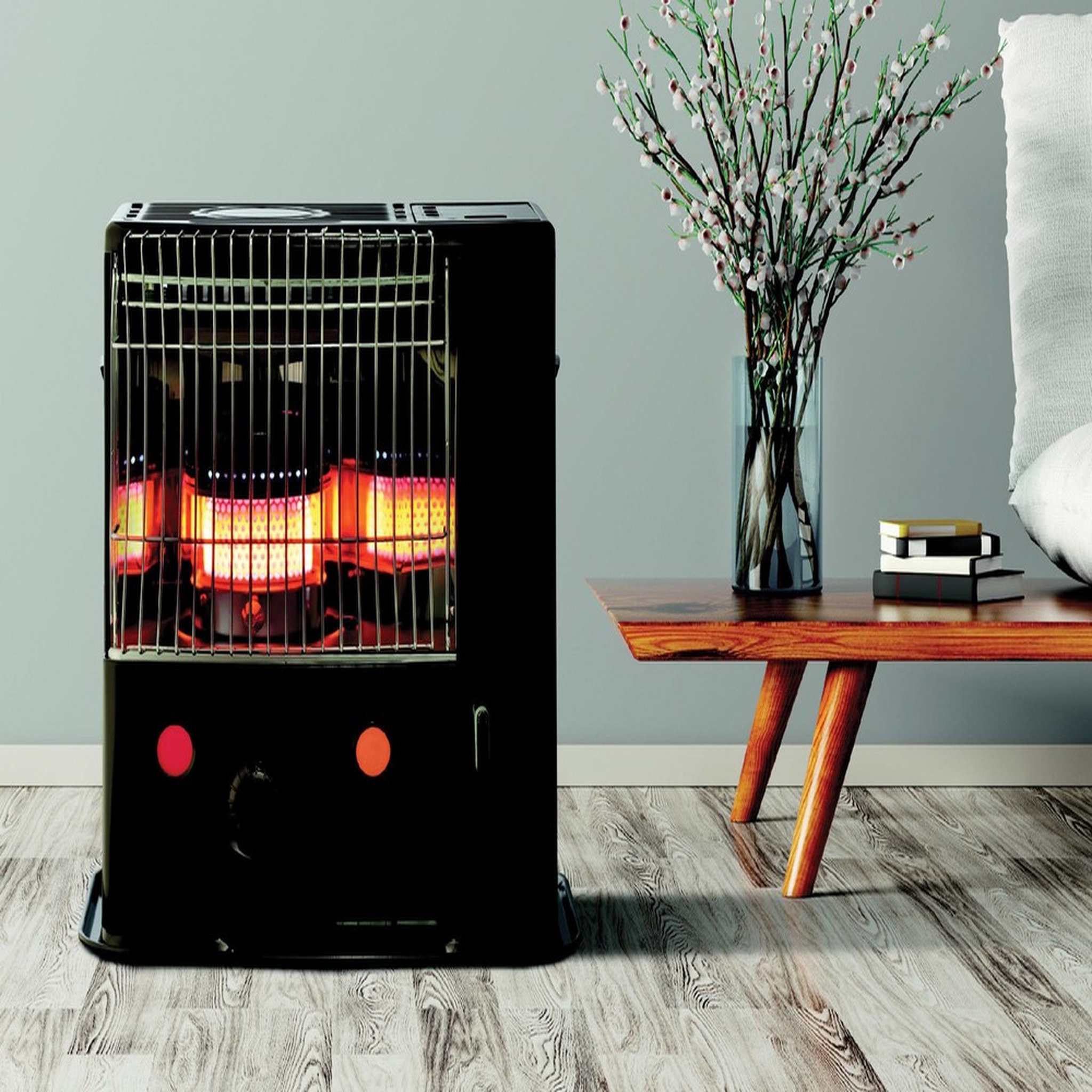 Voir la diapositive 2 : HEATOR Poêle à pétrole à mèche Heator R150C - 2kW