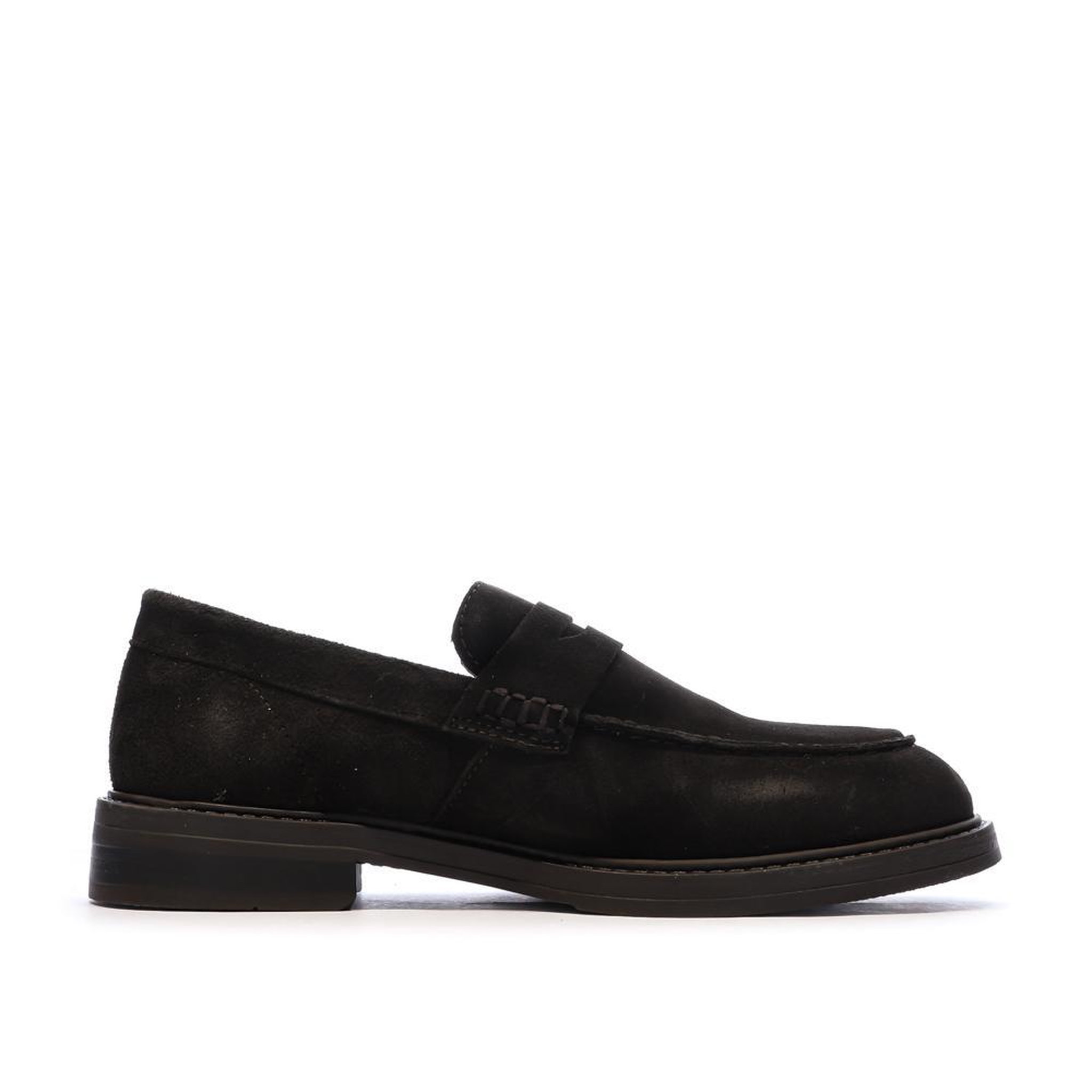Voir la diapositive 2 : Selected Mocassins en Daim Marron Homme Selected Suede Penny