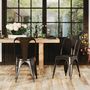 Voir la diapositive 2 : Rendez vous déco Lot de 2 chaises en métal chromé - Indus