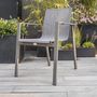 Voir la diapositive 3 : Paris Prix Lot de 2 Fauteuils de Jardin Empilables  Zahara  84cm Taupe