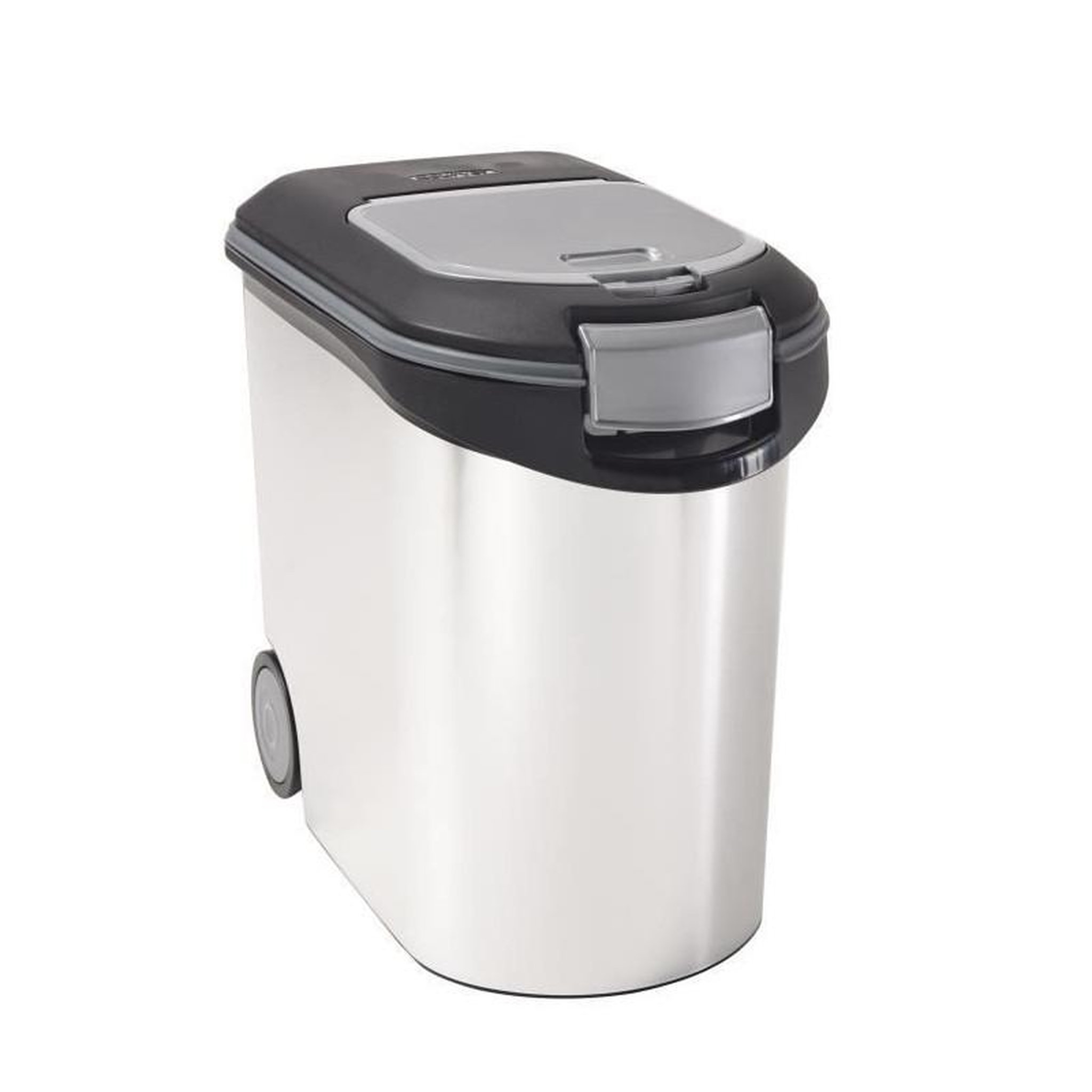 Voir la diapositive 2 : CURVER Curver Recipient daliments pour animaux 12 kg 35 L Argente