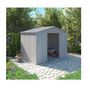 Voir la diapositive 1 : CHALET&JARDIN Abri de jardin métal - Imitation bois - 4,72² - PAO