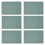 SECRET DE GOURMET Lot de 6 sets de table rectangulaire Lake - 45 x 30 cm - Bleu