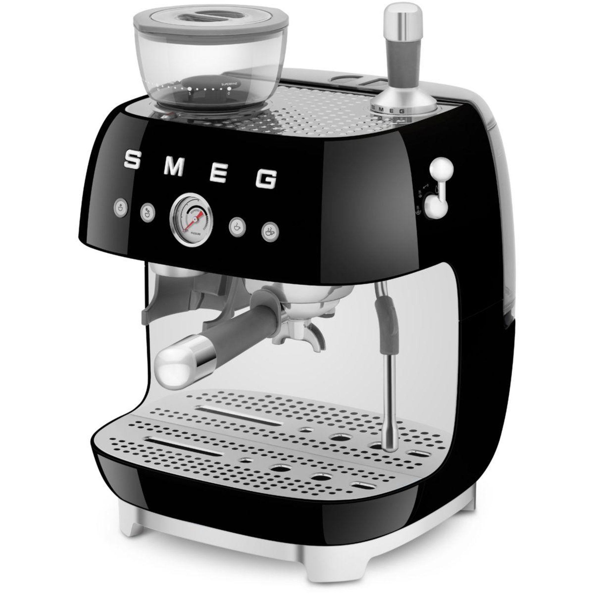 Voir la diapositive 2 : SMEG Expresso broyeur egf03bleu black