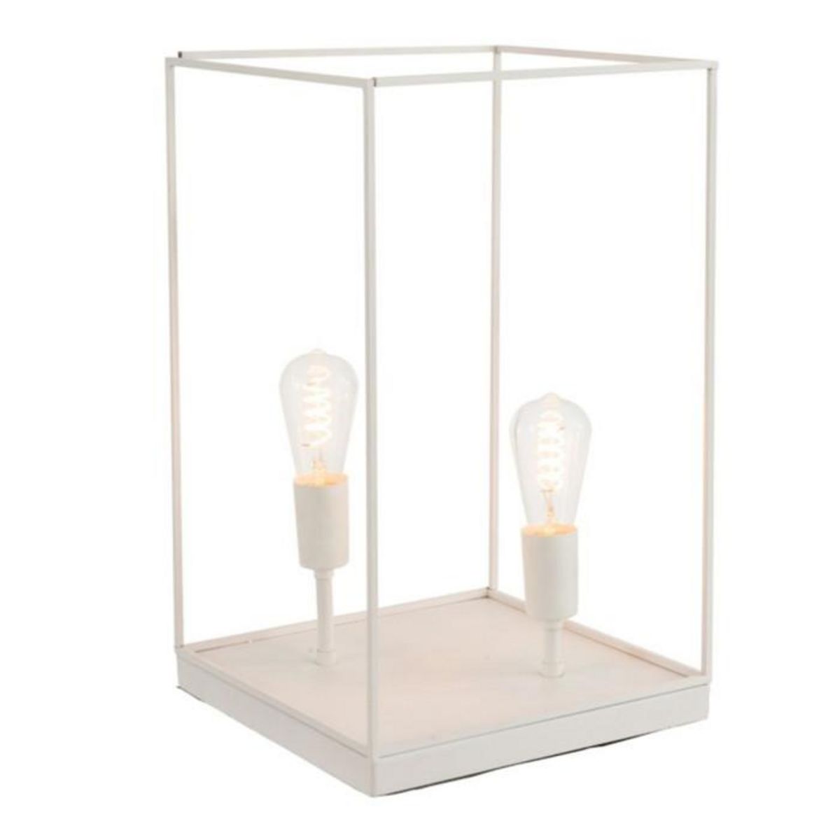 Paris Prix Lampe à Poser  Deux Ampoules  51cm Blanc