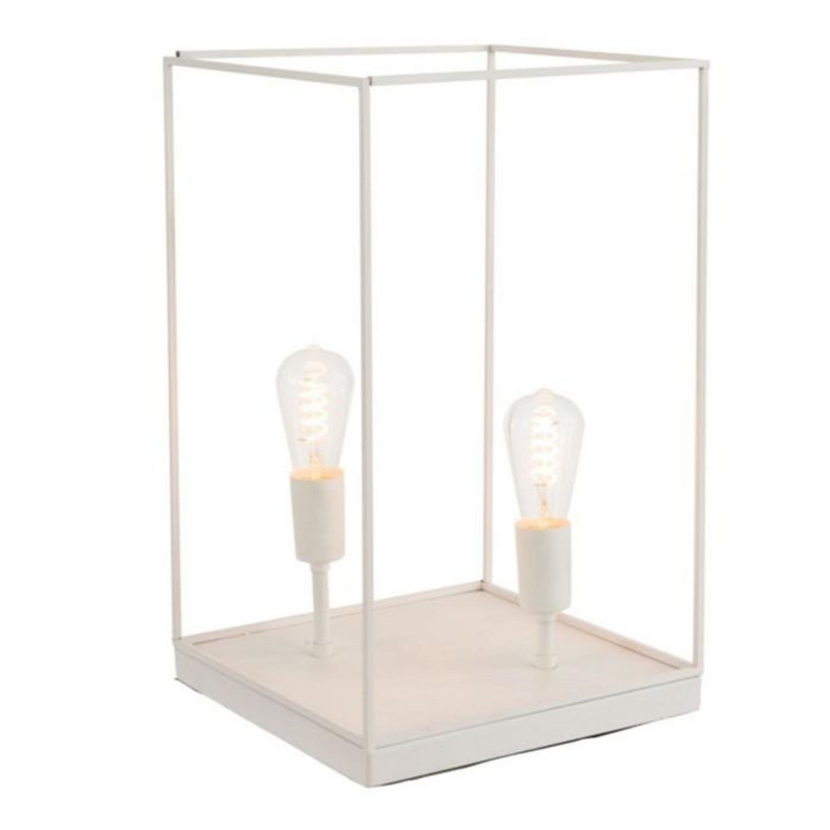 Paris Prix Lampe à Poser  Deux Ampoules  51cm Blanc