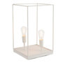 Voir la diapositive 2 : Paris Prix Lampe à Poser  Deux Ampoules  51cm Blanc