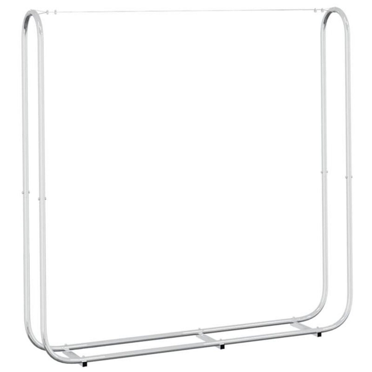 VIDAXL Portant de bois de chauffage avec fil d acier acier galvanisé