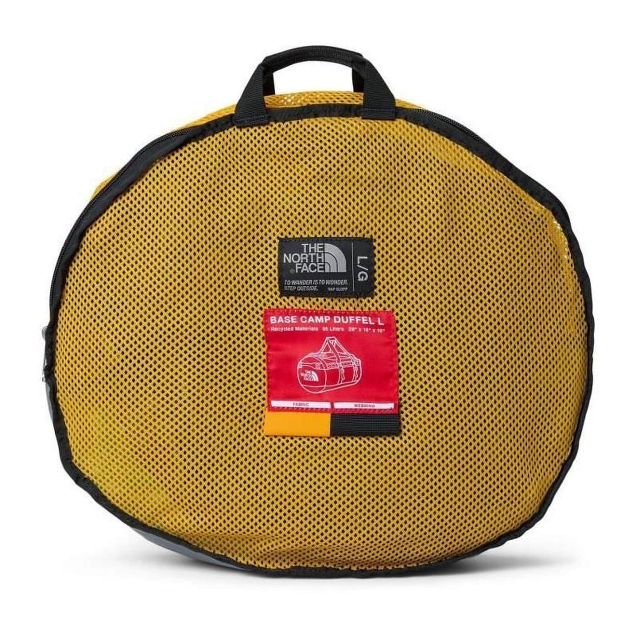 Voir la diapositive 5 : THE NORTH FACE Sac de sport - THE NORTH FACE - Base Camp Duffel L - Summit Gold/Black - 40,64 cm x 71,12 cm x 40,64 cm - 95 L