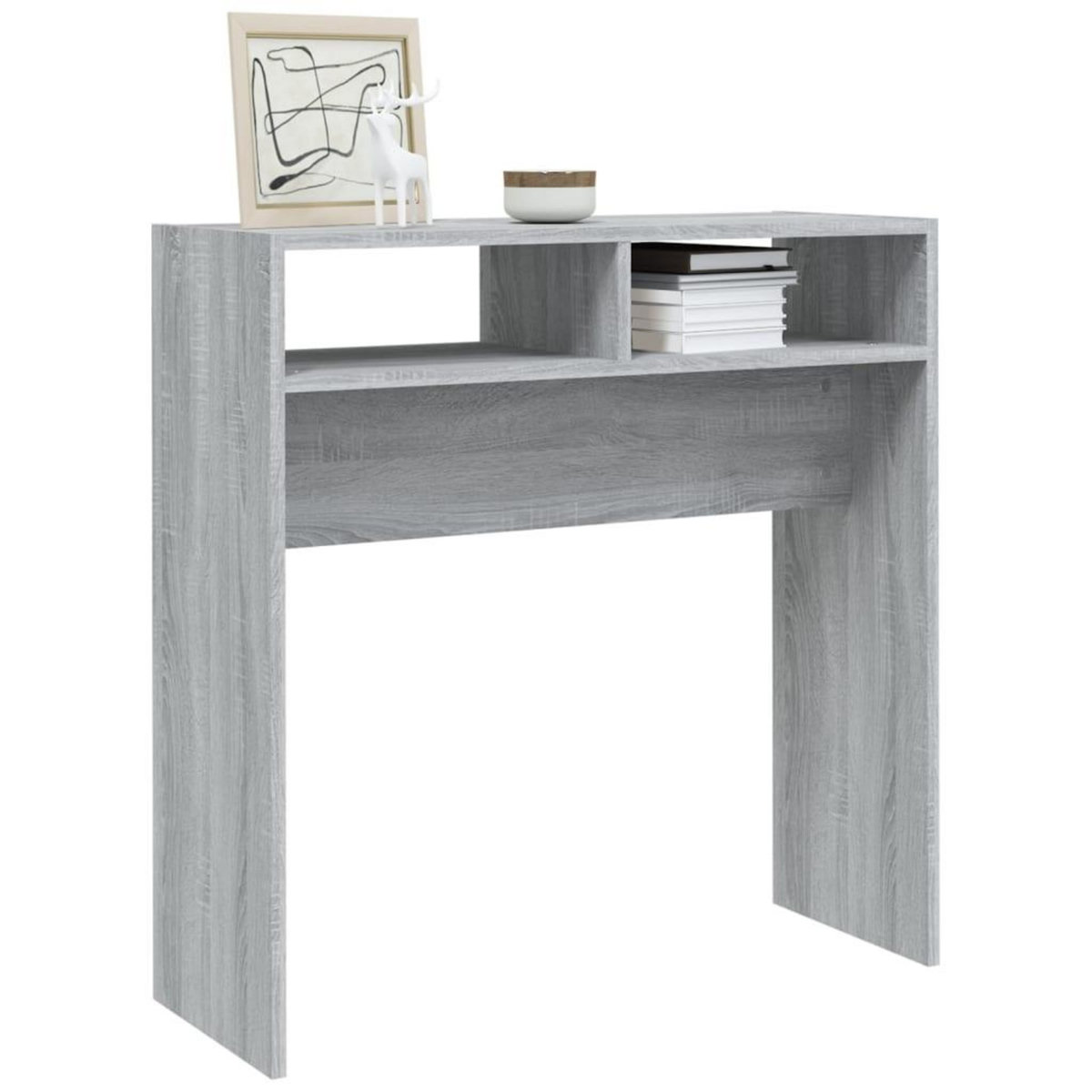 VIDAXL Table console Sonoma gris 78x30x80 cm Bois d'ingenierie