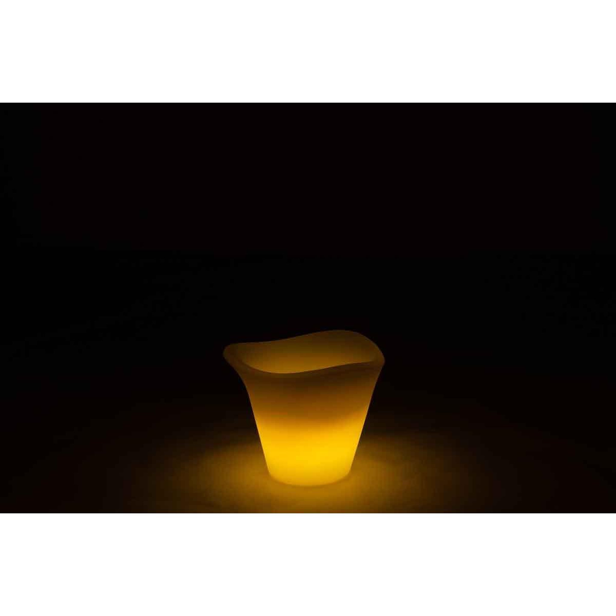 Voir la diapositive 5 : J-LINE Seau à Glace à LED  Outdoor  26cm Blanc
