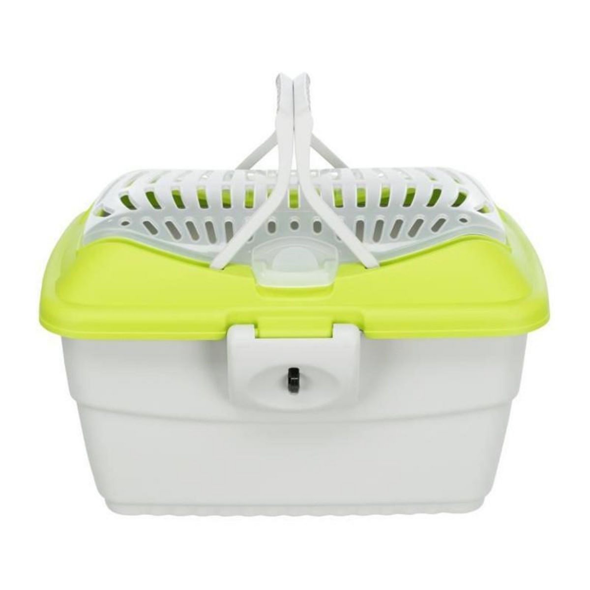 Trixie TRIXIE Box de transport Mini-Capri 40 × 22 × 30 cm gris clair/vert pour rongeurs