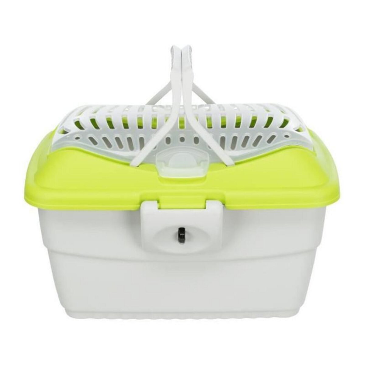 Trixie TRIXIE Box de transport Mini-Capri 40 × 22 × 30 cm gris clair/vert pour rongeurs